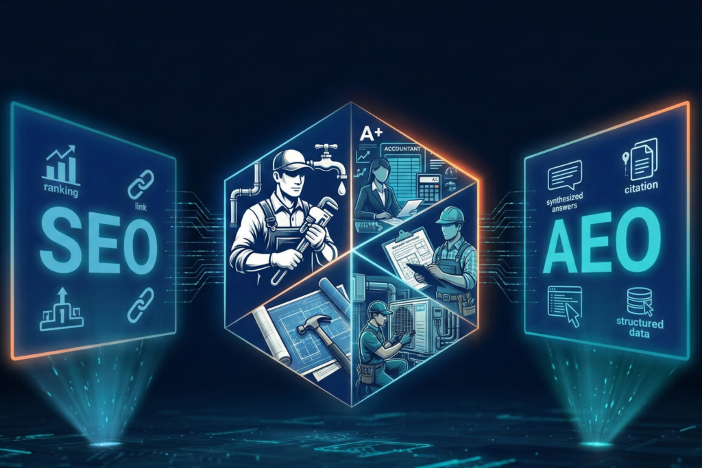 AEO vs SEO: What Service-Based Businesses Need to Know in 2026